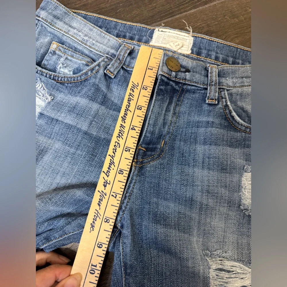 Current Elliott‎ Jeans The Stiletto Jodie Shredded Skinny 27 Distressed Stretch